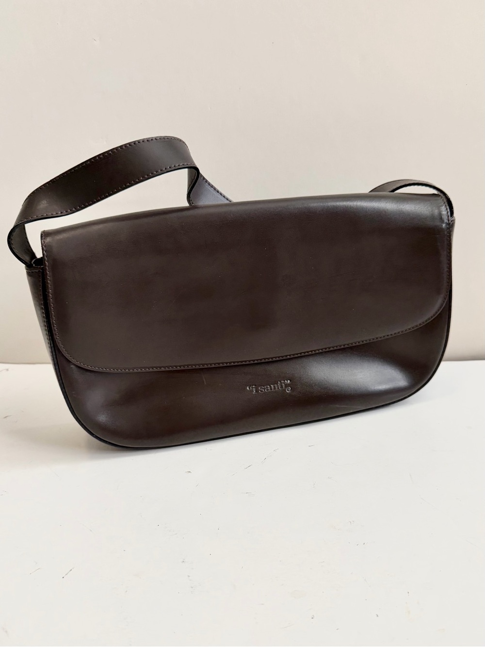 Vintage i santi Italian Leather Brown Shoulder Bag